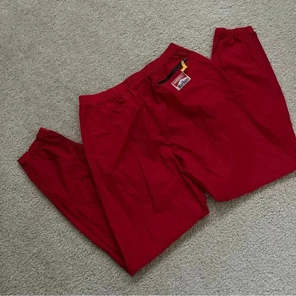 Marlboro Vintage Adventure Team Red Swish Nylon Windbreaker Pants Adult Size XL - Picture 2 of 16